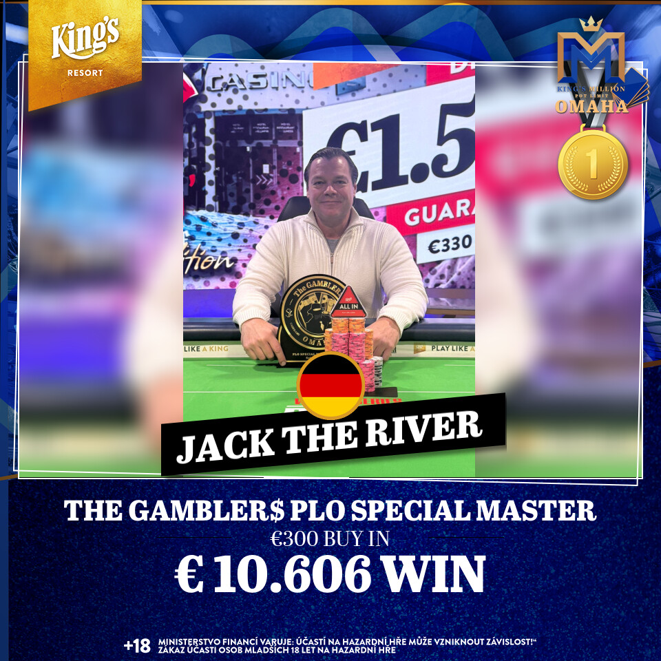 The Gambler$ PLO Special Master Sieger: "Jack the River" (GER)