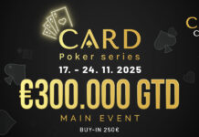 Die Card Poker Series kommt mit €387.500 an Garantien zurück ins Card Casino SK!
