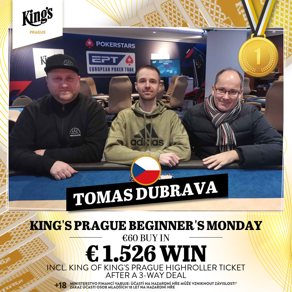 Beginner's Monday Dealmaker: (v.l.n.r.) Martin Tetiva, Tomas Dubrava, Jan Volkov