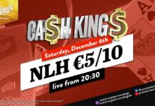 Samstag ab 20:30 Uhr – Ca$h King$ Special NLH €5/€10 aus dem King’s!