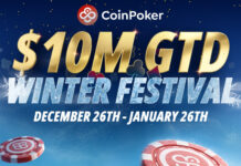 Schöne Bescherung! $10M an Garantien liegen beim CoinPoker Winter Festival unterm Weihnachtsbaum! CoinPoker Winter Festival