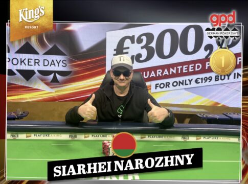 Sieger im GPD German Poker Days Main Event: Siarhei Narozhny