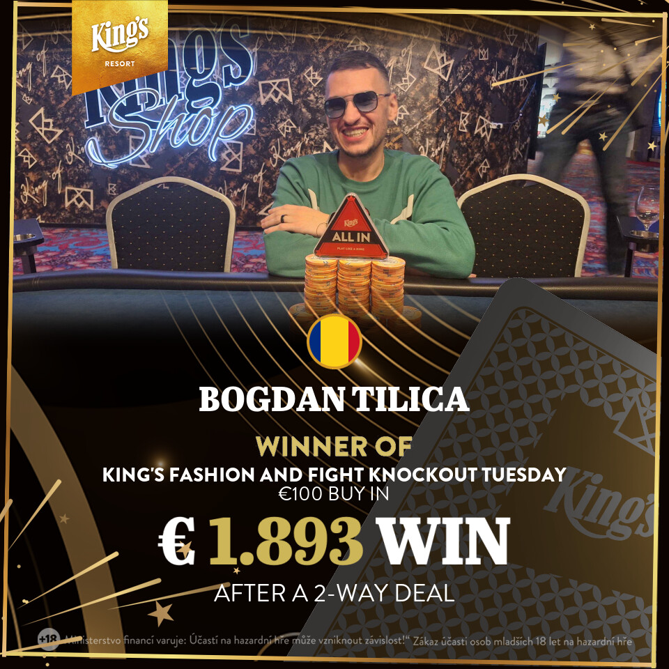 King's Fashion and Fight Knockout Tuesday Sieger: Bogdan Tilica (ROU)
