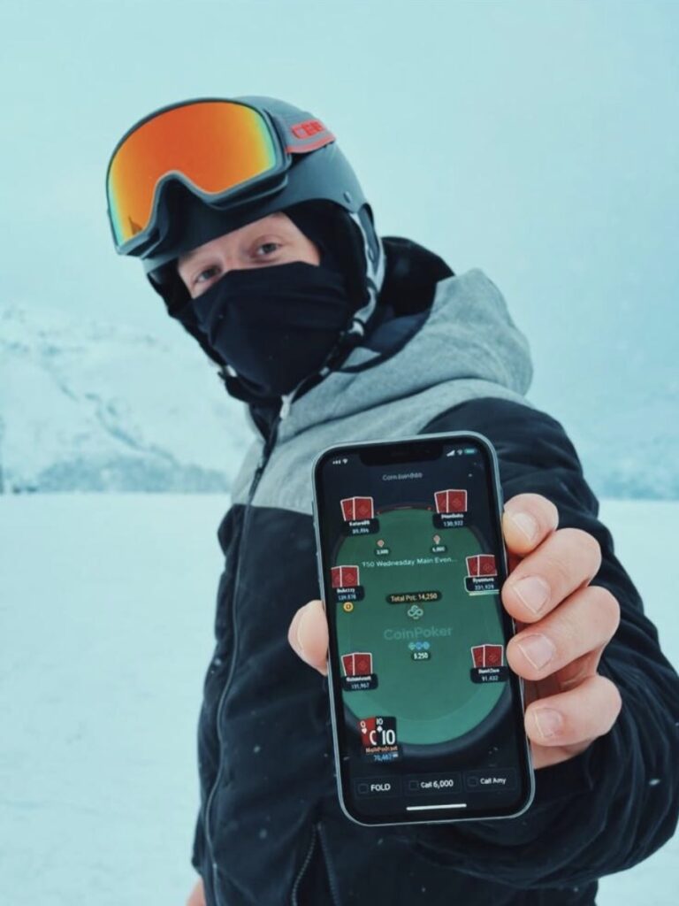 Math Richard - CoinPoker Mobile Web App - Snowboarding