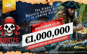 €1.000.000 GTD in der Schatzkiste beim Pirates Poker Treasure im King’s – €75.000 Top-Bounty!