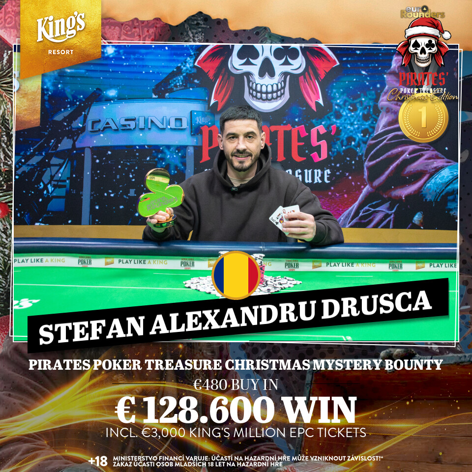 Pirates Poker Treasure Christmas Mystery Bounty Sieger: Stefan Drusca