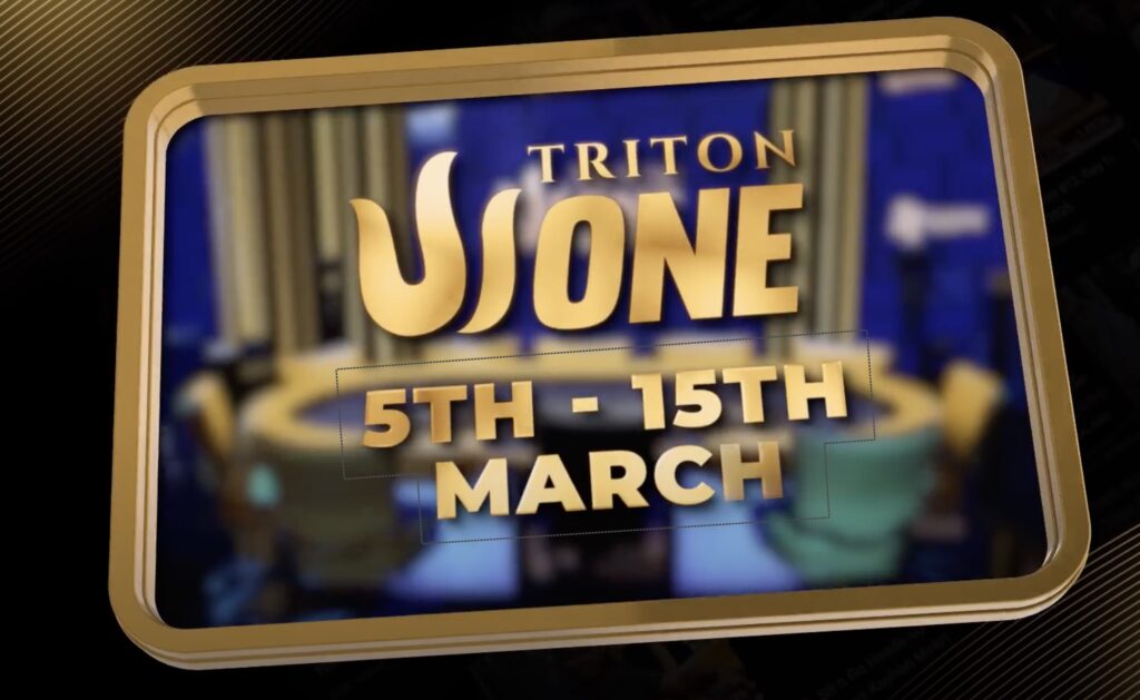 Triton Poker SHRS 2026 - Triton ONE