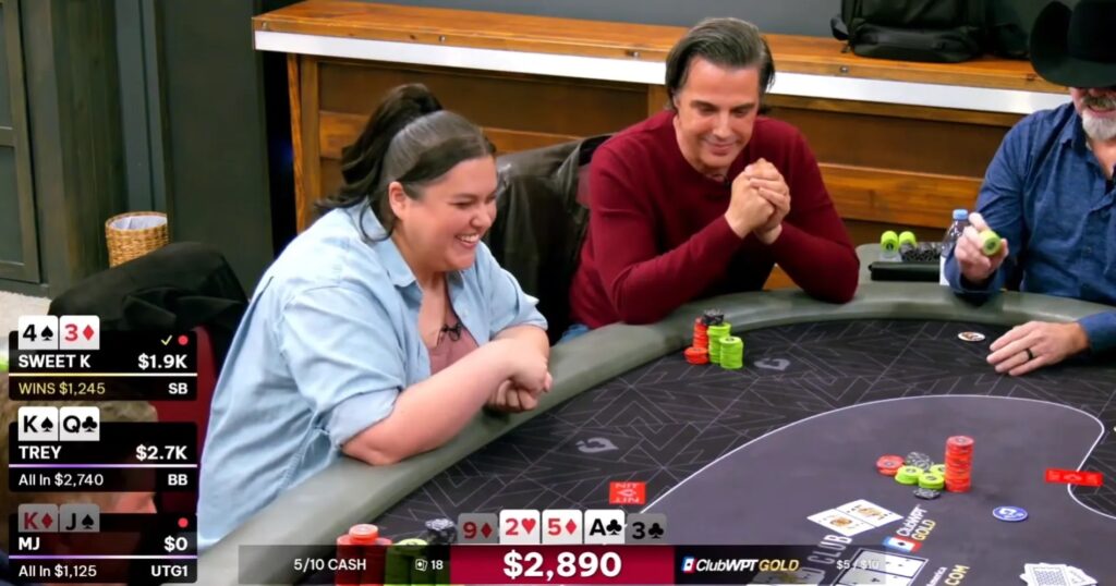 Kayla at Poker at the Lodge