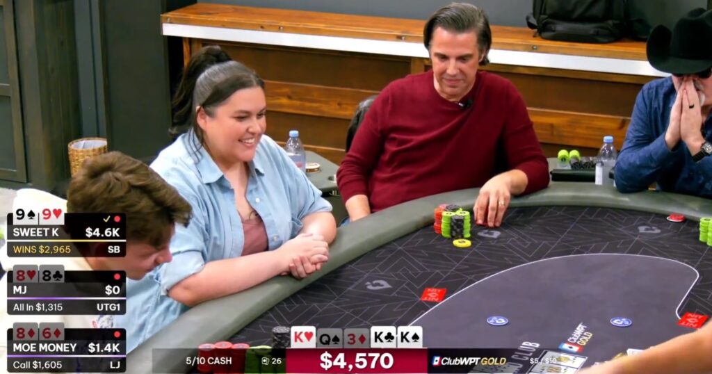 Kayla at Poker at the Lodge