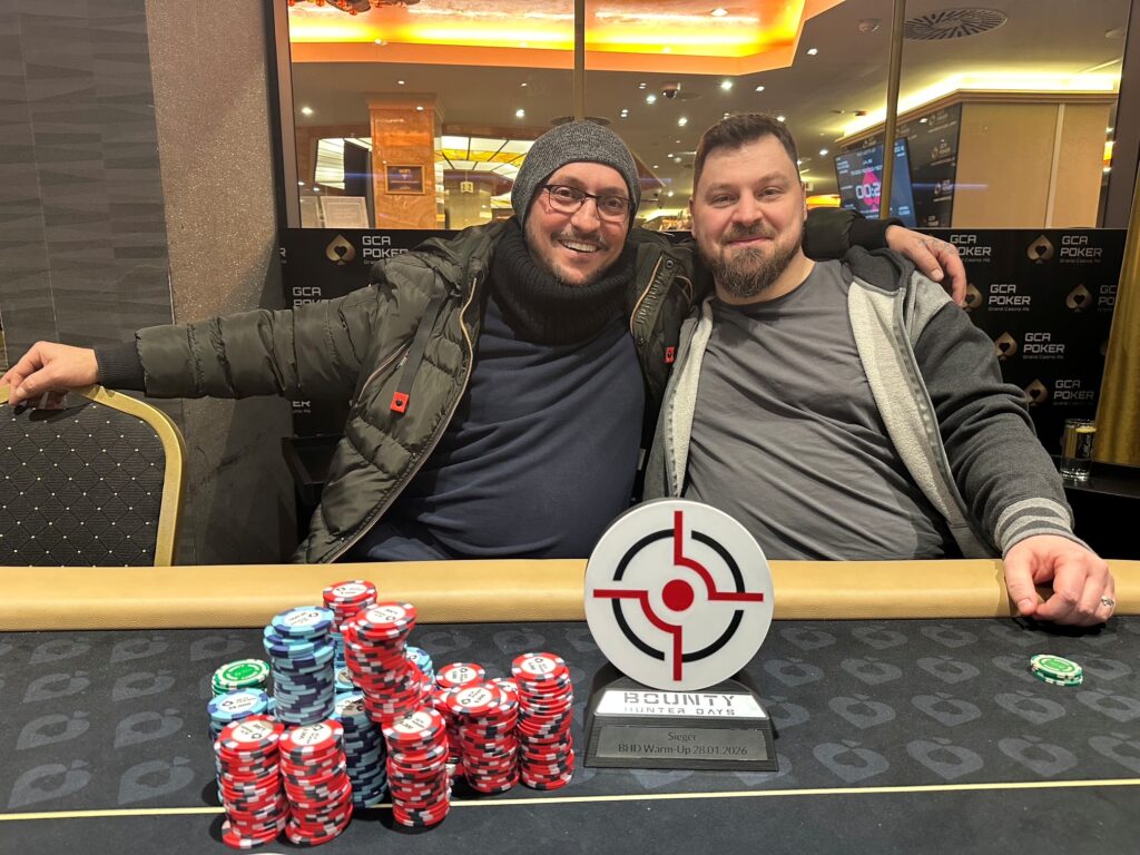 2 der 3 Dealmaker im Bounty Hunter Days BHD warm up - Timo Schumacher, Besim Musliu, Jens Beyer