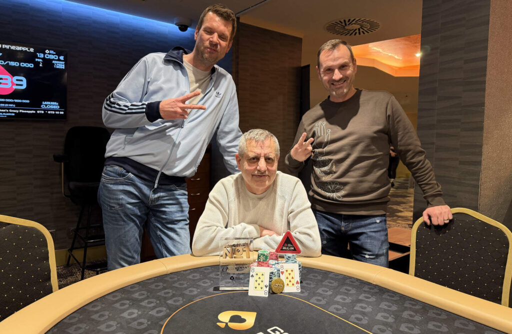 3 der 4 Dealmaker in Stephans Crazy Pineapple - Flop_Gucker, Ottifant, Niffus