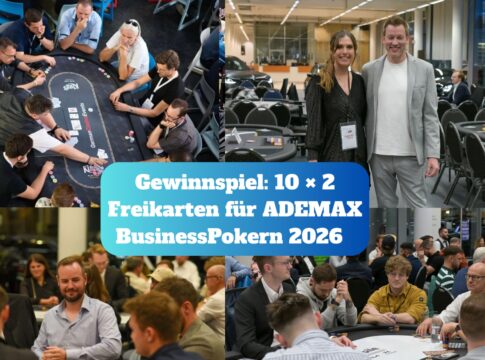 🎉 Gewinnspiel – 10 × 2 Freikarten für ADEMAX BusinessPokern 2026 gewinnen!