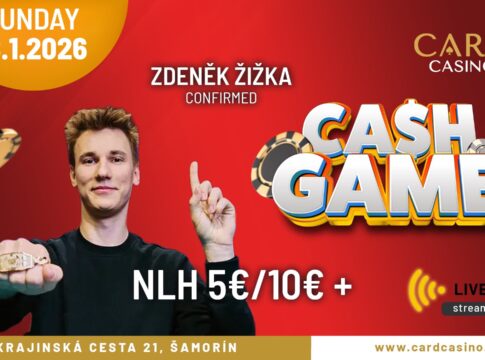 Sonntag ab 19:00 Uhr – Livestream vom €5/€10 NLH Cash Game mit Zdenek Zizka!
