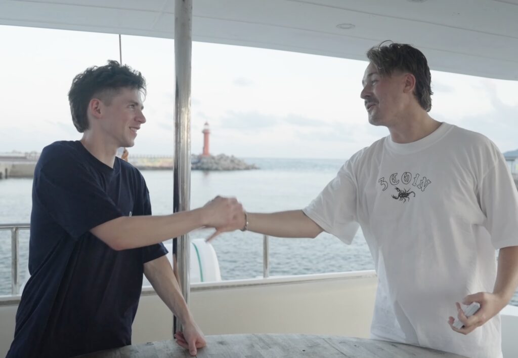 CoinPoker Creator Squad Vlog 5 - Jeju - Wolfgang & Corey Eyring - Baccarat Yacht