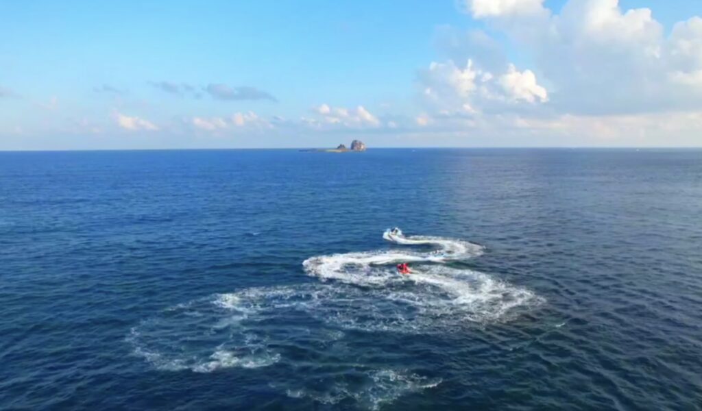 CoinPoker Creator Squad Vlog 5 - Jeju - Wolfgang & Corey Eyring - Jetski Drone Shot