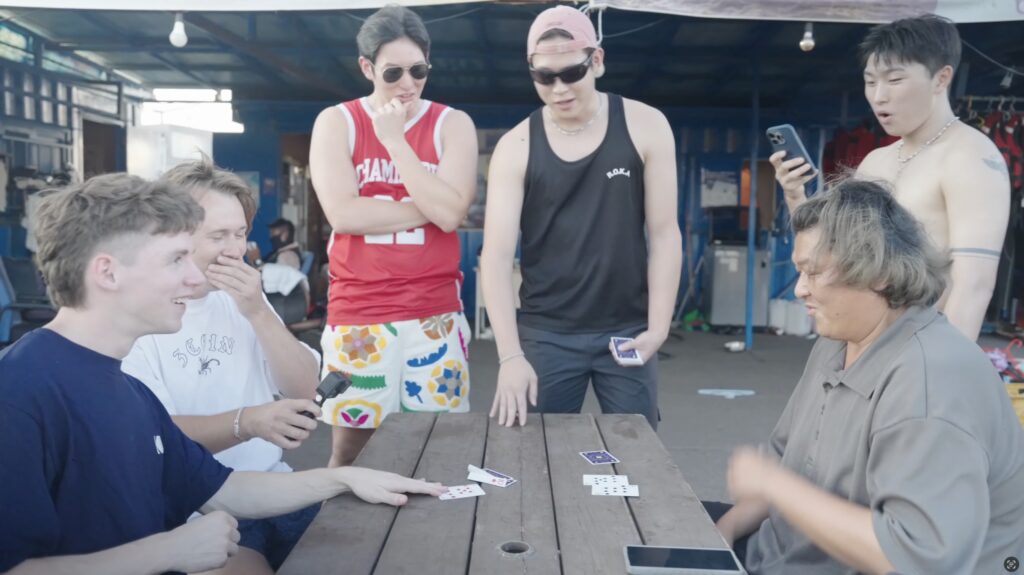 CoinPoker Creator Squad Vlog 5 - Jeju - double or nothing Baccarat Table