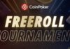Freitag und Sonntag auf Coinpoker: $3.300 in zwei Freeroll Tournaments CoinPoker Freeroll Tournament - CROP
