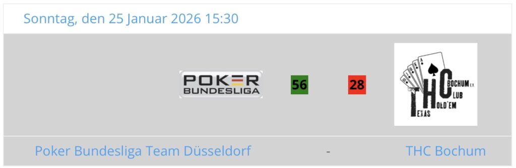 DPSB Deutscher Poker Sportbund HeadsUp Live Liga HULL Playoffs Saison 14 2025 - FINALE
