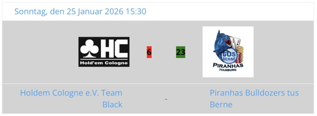 DPSB Deutscher Poker Sportbund HeadsUp Live Liga HULL Playoffs Saison 14 2025 - SPIEL UM PLATZ 3