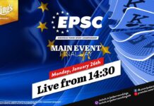 Montag ab 14:30 Uhr – Finaltag der €250 European Poker Sport Championship aus dem King’s!
