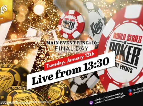 Dienstag ab 13:30 Uhr – Finale der €1.500 WSOP Circuit NLH Main Event #10 aus dem King’s!