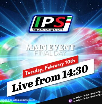 Dienstag ab 14:30 Uhr – Finaltag des €380 Italian Poker Sport Main Event aus dem King’s!