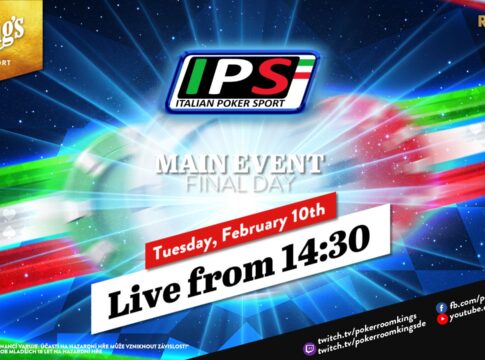 Dienstag ab 14:30 Uhr – Finaltag des €380 Italian Poker Sport Main Event aus dem King’s!