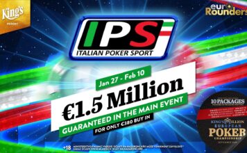 15 Tage, €1,5 Mio GTD – Italian Poker Sport kommt ins King’s!