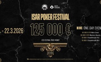 Das Isar Poker Festival winkt mit garantierten €125.000 im GCA Pokerroom!