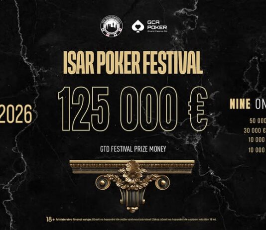 Das Isar Poker Festival winkt mit garantierten €125.000 im GCA Pokerroom!