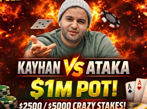 Neulich auf CoinPoker… mal eben um 1 Million Dollar geflippt (Video inside) Kayhan Mokri KayhanMok vs ATAKA Truteller Timofey Kusnezow 1 Million Dollar Pot $1M Pot Bobby James Poker BJP YouTube CoinPoker