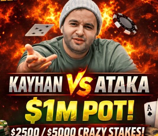 Neulich auf CoinPoker… mal eben um 1 Million Dollar geflippt (Video inside) Kayhan Mokri KayhanMok vs ATAKA Truteller Timofey Kusnezow 1 Million Dollar Pot $1M Pot Bobby James Poker BJP YouTube CoinPoker