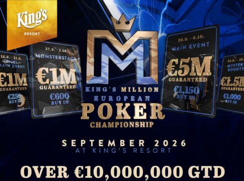 King’s MILLION European Poker Championship mit gigantomanischer €10.000.000 Garantie im September!