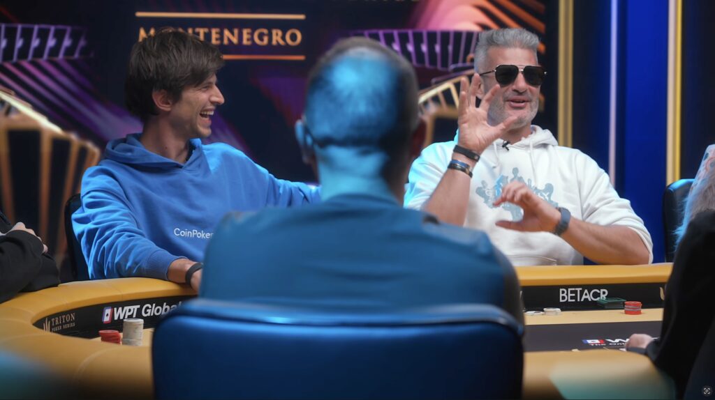 Mario Mosböck Triton Super High Roller Series Montenegro SHRS $25k WPT global Slam - YouTube Video - Sitznachbar Jose Nacho Barbero