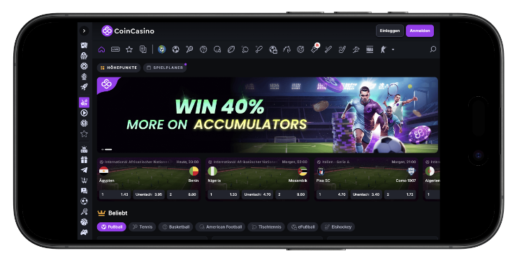 coincasino wetten ohne oasis