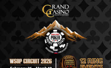 WSOPC in Liechtenstein mit 12 Ringen und CHF 1 Mio. GTD Main Event!