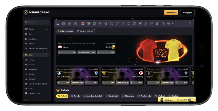 instant casino wetten ohne oasis