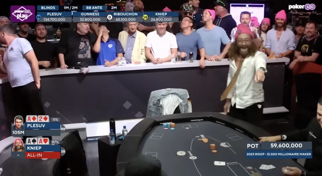 Andreas RAYO Kniep - WSOP Millionaire Maker - Aces cracked Bad Beat