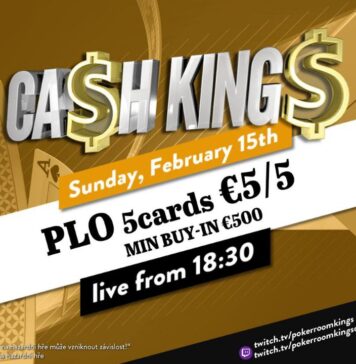 Sonntag ab 18:30 Uhr – Ca$h King$ $ZTO$ Special 5-Card PLO €5/€5 Cash Game!