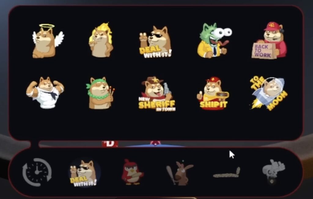 CoinPoker Level Up - Emojis