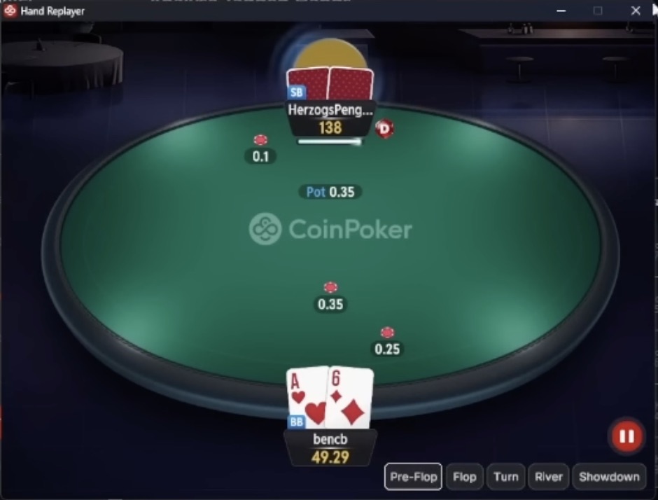 CoinPoker Level Up - Hand Replayer