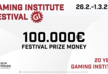 GI Festival zum Jubiläum mit €100.000 gtd. im GCA Pokerroom 2.0!