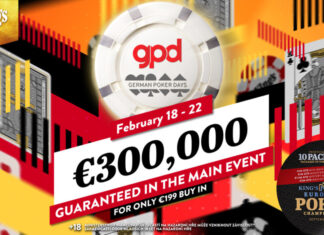 Die German Poker Days sind zurück im King’s mit garantierten €300.000!