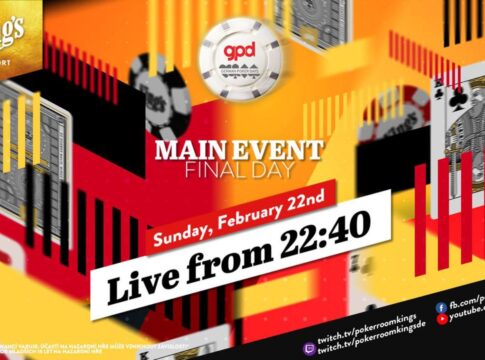 Sonntag ab 22:40 Uhr – Finaltag des €199 German Poker Days Main Event aus dem King’s!