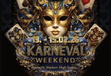 Statt Kamelle warten 25.000 CHF gtd beim Karneval Weekend im GCLI!