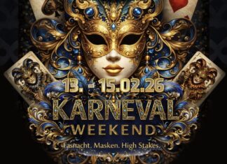 Statt Kamelle warten 25.000 CHF gtd beim Karneval Weekend im GCLI!