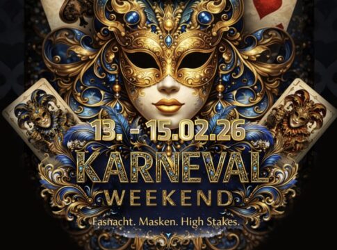 Statt Kamelle warten 25.000 CHF gtd beim Karneval Weekend im GCLI!