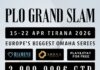 Der PLO Grand Slam kommt im April nach Tirana!