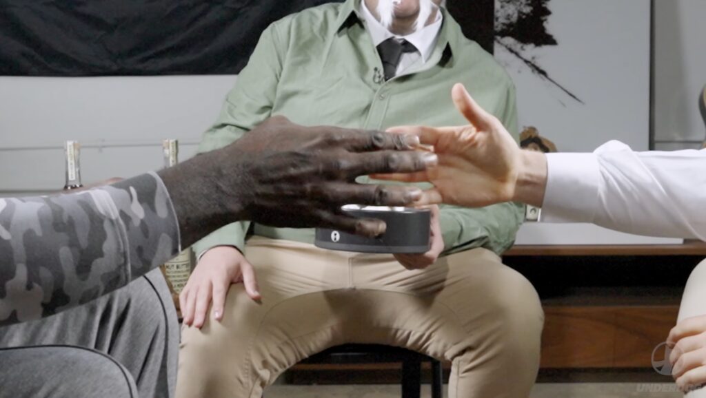 Shaq DJ DIESEL Shaquille O'Neal - Handshake with Caleb Pressley - Sunday Conversation