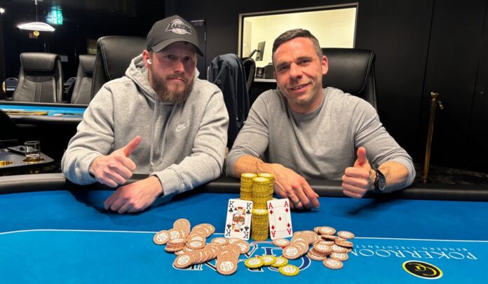 Sunday Megastack - vlnr Radim Divis, PHIL K - quer-2 Even Deal! Die Sieger im Sunday Megastack: (v.l.n.r.) Radim Divis (SUI), "Phil K." (AUT)